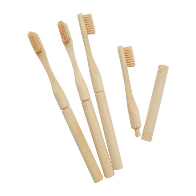 Eco Friendly Biodegradable Bamboo 100% Organic Charcoal Bristles Toothbrush Adult Bamboo Toothbrush