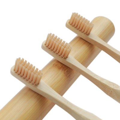 Hot Selling Charcoal Bristles Bamboo Toothbrush 100% Organic Adult Bamboo Toothbrush