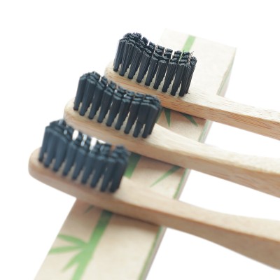 2020 Fashion Biodegradable Bamboo Charcoal Bristles Toothbrush Adult Bamboo Toothbrush